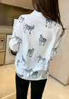 Animal Print Satin Shirt