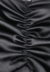 Black Satin Lace Dress