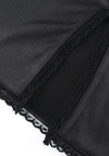 Black Satin Lace Dress