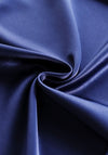 Blue Satin Midi Dress