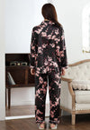 Floral Print Satin Pajama Set
