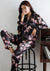 Floral Print Satin Pajama Set