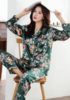 Floral Satin Pajama Set