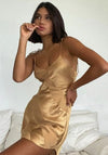 Gold Mini Dress