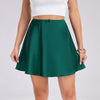 Green Satin Skirt Mini