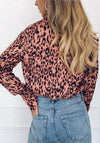 Leopard Print Satin Shirt