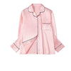 Light Pink Satin Pajama Set