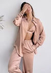 Light Pink Satin Pajamas