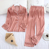 Pink Satin Long Sleeve Pajamas