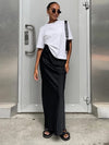 Satin Full Length Maxi Skirt