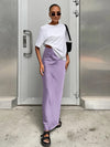 Satin Full Length Maxi Skirt