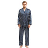 Striped Mens Satin Pajamas